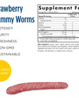 Nordic Naturals Nordic Omega-3 Gummy Worms, Strawberry - 30 Gummy Worms - 63 mg Total Omega-3s with EPA & DHA - Non-GMO - 30 Servings