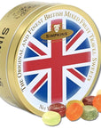 Simpkins Mixed Fruit Drops  OldFashioned and Original Travel Sweets in Union Jack Flag Tin  All Natural Fruit Hard Candy Drops  Assortment of Citrus and Forest Fruit Hard Candy in a Tin 61 oz