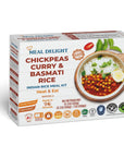 Meal Delight Chickpea Curry  Basmati Rice  Indian Cuisine Ready to Eat Meals Pack of 6 123ozMicrowavable No Preservatives Heat and Eat Meal Kit Ready in 90 Seconds