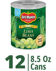 Del Monte Canned Harvest Selects Green Lima Beans 85 Ounce Pack of 12