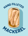 Wild Planet Skinless Boneless Mackerel Fillets in Organic Extra Virgin Olive Oil Tinned Fish Sustainably Caught NonGMO Kosher Gluten Free Keto and Paleo 44 Ounce Single Unit