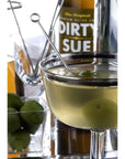 Dirty Sue 375 mL Olive Juice and 16 Ounce Stuffed Olive or Onion Combo Pack Blue Cheese