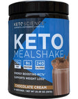 Keto Science Ketogenic Meal Shake Chocolate Dietary Supplement, Rich in MCTs and Protein, Keto and Paleo Friendly, Weight Loss, (14 servings), 20.49 Oz Packaging May Vary