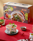 SIMPLY FOOD Instant Spicy Hue Styled Rice Vermicelli Noodles Bún Bò Hu¿  9 BOWLS 72g each  Thin White Round Rice Vermicelli Noodles in a Spicy Hue Styled Broth