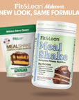 Fit  Lean Meal Shake Meal Replacement with Protein Fiber Probiotics and Organic Fruits  Vegetables Chocolate Peanut Butter Pie 1lb 10 Servings