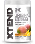 XTEND Original BCAA Powder Mango Madness - Sugar Free Post Workout Muscle Recovery Drink with Amino Acids - 7g BCAAs for Men & Women - 30 Servings