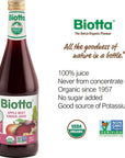 Biotta Organic Apple Beet Ginger Juice  100 Juice Superfood Blend with Organic Apple Juice Beetroot Juice  Ginger Root Juice  Premium Fruit Juice 169 Fl Oz Pk of 6