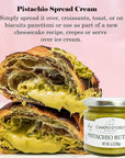 Pistachio Nut Butter 635 oz 180g Sweet Sicilian Pistachio Cream Spread Spreadable Pistachios from Sicily Italy No Palm Oil Campo DOro