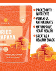 Dried Papaya Chunks 1 Pound Dried Papaya Fresh Paw Paw Tree Diced Papaya Fruit Lightly Sweetened All Natural NonGMO 16 Ounces