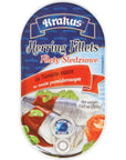 KRAKUS HERRING FILLETS in variety taste sauce tomato mustard gourmet pepper 705 oz 200g x 4 pack Variety taste PRODUCT OF POLAND