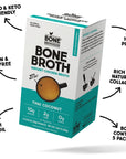 Bone Brewhouse - Chicken Bone Broth Protein Powder - Thai Coconut Flavor - Keto & Paleo Friendly - Instant Soup Broth - 10g Protein - Natural Collagen, Gluten-Free & Dairy free - 5 Individual Packets