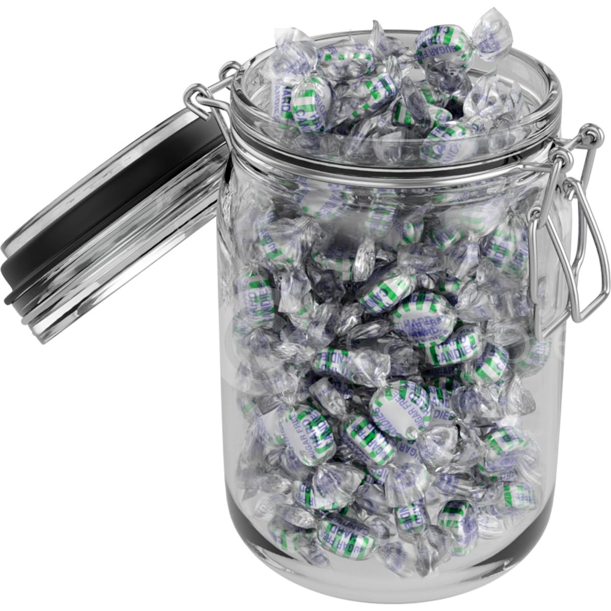 Sugar Free Spearmint Starlights by Cambie 1 lb of Spearmint Sugar Free Hard Candy Individually Wrapped Mints Deliciously Sweet Keto Friendly Candy 1 lb