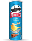 Pringles Salt & Vinegar Flavour - Potato Chips - 165gm - Crispy Snack