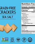 Hu Gluten Free Crackers | Sea Salt Crackers 2 Pack | Gluten Free, Grain Free, Low Carb Crackers