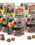 Gefen Organic Whole Peeled and Roasted Chestnuts 3oz 3 Pack  Chestnuts Peeled and Ready to Eat  Great for Cooking  Baking  Gluten Free  Kosher