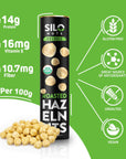 SILO Nuts Organic Hazelnuts 16oz Roasted Filberts Toasted Blanched Whole Hazelnut Shelled GMO Free Nuts Vegan Kosher Great Snack for Parties Great Gift for a Healthy Diet 16 Oz