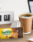 belVita Breakfast Sandwich Dark Chocolate Creme Breakfast Biscuits Value Pack 12 Packs 2 Sandwiches Per Pack