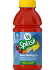 V8 Splash Fruit Medley Flavored Juice Beverage 16 FL OZ Bottle