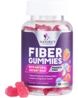 Fiber Gummies for Adults, Fiber 4g Gummy - Daily Prebiotic Supplement & Digestive Health Support, Supports Regularity & Natural Prebiotic Fiber Gummy, Plant Based Fiber, Strawberry Flavor - 60 Gummies