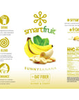 Smartfruit Sunny Banana  Oat Fiber 100 Real Fruit Purée NonGMO No Additives Vegan  48 Fl Oz  2 Pack