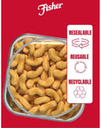 Fisher Snack Premium Whole Cashews 24 Ounces Roasted with Sea Salt No Artificial Colors or Flavors 100 Recyclable