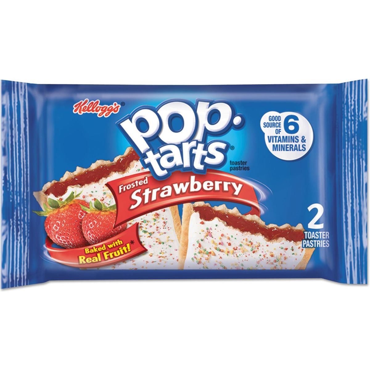 Kelloggs PopTarts Frosted Strawberry  2 CT