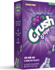 Crush Grape Flavored Powder Drink Mix 6 Pieces Sugar Free 048 Ounces Pack Of 12