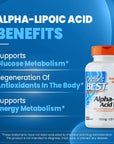 Doctor's Best Alpha-Lipoic Acid 150, Helps Support Glucose Metabolism and Regenerate Antioxidants* Non-GMO, Gluten Free, Vegan, Soy Free, 150mg, 120 Veggie Caps