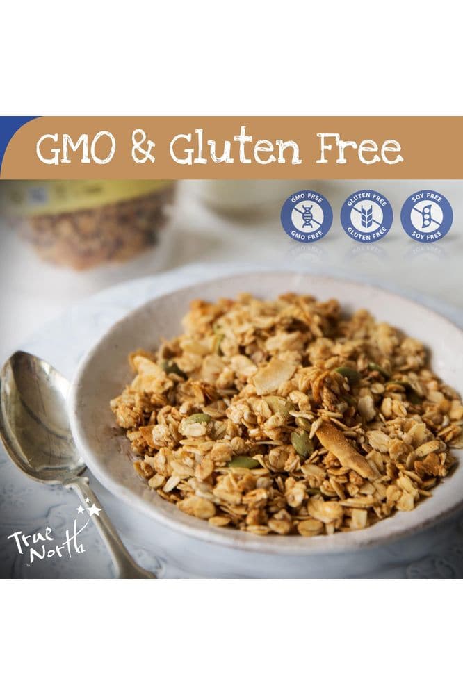 True North Granola - Gluten Free Maple Vanilla Granola, Organic, Low Carb, Nut Free and Non-GMO, Bulk Bag, 3 lb.