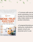 Monk Fruit Sweetener with Erythritol Granules, 4 Pounds, No After Taste, 1:1 White Sugar Substitute, Keto Diet Friendly, Zero Calorie, Natural Sweetener for Drinks, Coffee, Tea, Cookies, No-GMO, Vegan