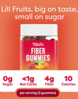 Kiss My Keto Fiber Gummies for Adults Sugar Free - Delicious Fruity Flavored Fiber Supplement Gummies for Digestive Health - Prebiotic Fiber Gummies, Gummy Fiber for Adults - 90 Count (1 Pack)