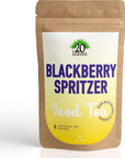 Blackberry Spritzer Lemonade Iced Tea made with Hibiscus and Lemon Myrtle  Caffeine Free  8 Individual 1oz Filter Pouch Tea Bags Each Yields 60oz of Tea  Packed in Resealable Bag