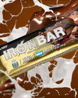 GLLABS Iron Bar AFA Chocolate  Energy Protein Bars High Protein Natural flavor and Gluten Free  12 Count  Especial soccer edition with Messi champion cup world