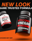 Apple Cider Vinegar Pills with Prebiotic, 2 Month Supply - Apple Cider Vinegar Capsules - Apple Cider Vinegar Supplements, Apple Vinegar Tablets - Energy and Gut Health Support for Women & Men 1500 mg