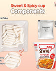 Yopokki Instant Tteokbokki Cup Sweet Mild Spicy Cup of 2 Korean Street food with sweet and moderately spicy sauce Topokki Rice Cake  Quick  Easy to Prepare