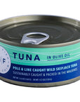 Mind Fish Pole  Line Skipjack Tuna in Olive Oil Pack of 6