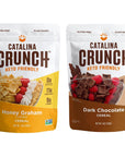 Catalina Crunch Keto Cereal Variety Pack Honey Graham & Dark Chocolate (2 Flavors), 9oz bags | Low Carb, Zero Sugar, Gluten & Grain Free, Fiber | Keto Snacks, Vegan Snacks, Protein Snacks | Breakfast Protein Cereal | Keto Friendly Foods…