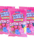 Dubble Bubble Cotton Candy Gum Balls 4 Ounce Pack of 3