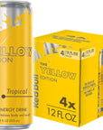 Red Bull Energy Drink The Yellow Edition 12 Fl oz 4 Pack