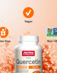 Jarrow Formulas Quercetin 500 mg - Bioflavonoid - Quercetin Dietary Supplement - 200 Servings (Veggie Caps) - Supports Healthy Cellular Function, Cardiovascular Health, Immune Health & Response