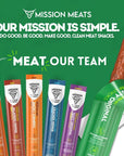 Mission Meats Turkey Sticks  Free Range Gluten Free Whole 30 Paleo Keto Meat Sticks Sugar Free Jerky Turkey Sticks Individually Wrapped 1oz Original Pack of 12