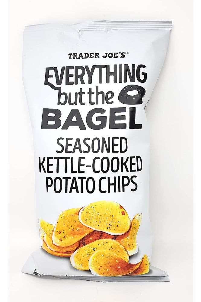 Trader Joe’s Everything but the Bagel Seasoned Kettle-Cooked Potato Chips Net Wt. 7 Oz (198g) - Pack of 1