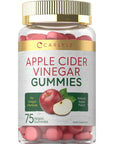 Carlyle Vegan Apple Cider Vinegar Gummies | 75 Count | Natural Apple Flavor | Non-GMO, Gluten Free | ACV Supplement