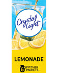 Crystal Light SugarFree Lemonade Naturally Flavored Powdered Drink Mix 72 Count Pitcher Packets 6 Count Pack of 12