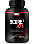 FORCE FACTOR Score! XXL Nitric Oxide Booster Supplement for Men with L-Citrulline, Black Maca, and Tribulus to Improve Athletic Performance, Increase Stamina, and Support Blood Flow, 60 Tablets