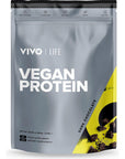 VIVO Vegan Protein Powder - 0.7 oz of Plant-Based Protein per Scoop, 30 Servings (33.8 oz) (Dark Chocolate)