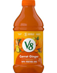 V8 Carrot Ginger 100 Vegetable Juice 46 fl oz Bottle