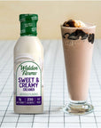 Walden Farms Sweet Cream Coffee Creamer 12 oz Bottle Fresh Flavored NonDairy Milk Substitute Natural and Organic Liquid Gluten Free and 0g Net Carbs Vegan Friendly 6 Pack Bottles