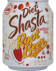 Shasta 3 Flavor Diet Soda Variety 8 fl oz Pack of 12 with By The Cup Coasters