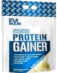 Evlution Nutrition Stacked Protein Gainer, Whey Protein Powder Complex, 50 Grams Protein, 250 Grams Carbohydrates, Build Muscle, Recovery, Post Workout, Gluten-Free (Vanilla Ice Cream, 12 LB)